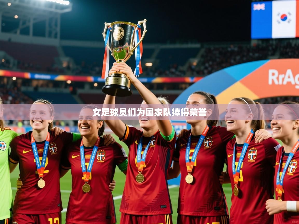 女足球员们为国家队捧得荣誉